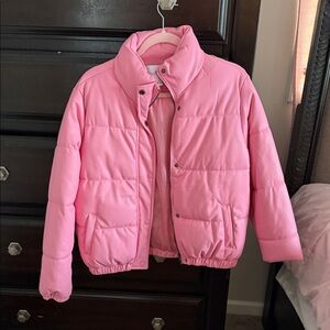 Fashion Nova Pink Puffer Jacket